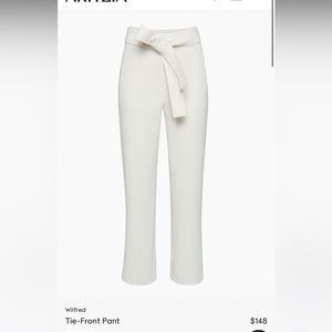 Aritzia tie front Wilfred pants